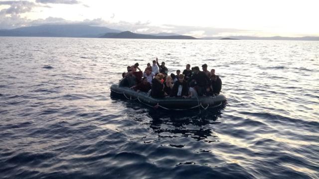 47 düzensiz göçmen kurtarıldı