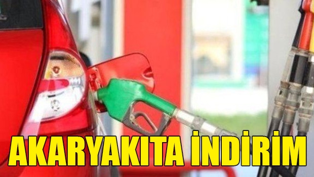 Akaryakıt fiyatlarında indirim 