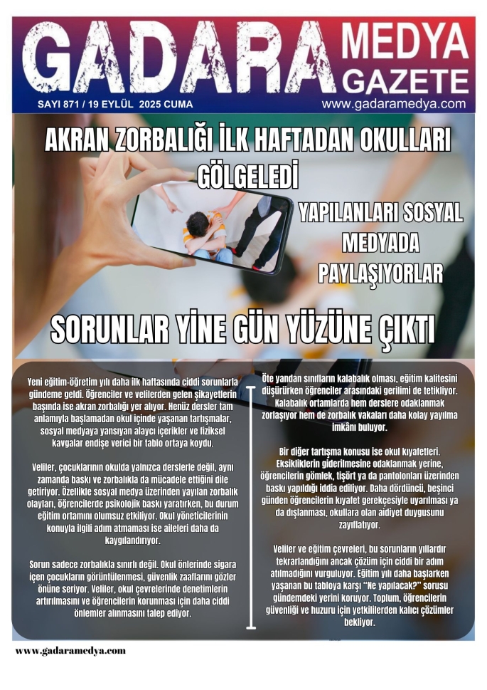 Akran Zorbalığı İlk Haftadan Okulları Gölgeledi