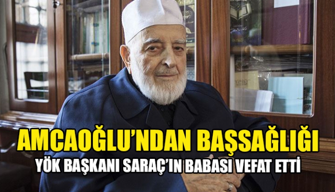 Bakan Amcaoğlu’ndan YÖK Başkanı Saraç’a başsağlığı