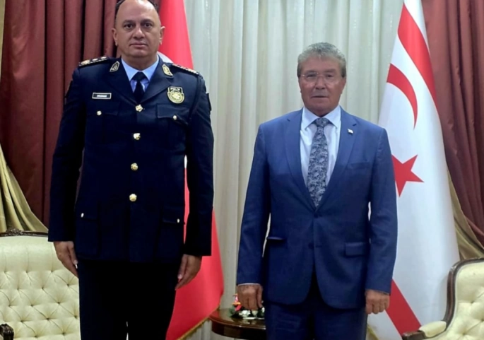 Başbakan Ünal Üstel, Polis Genel Müdürü Ali Adalıer’i kabul etti