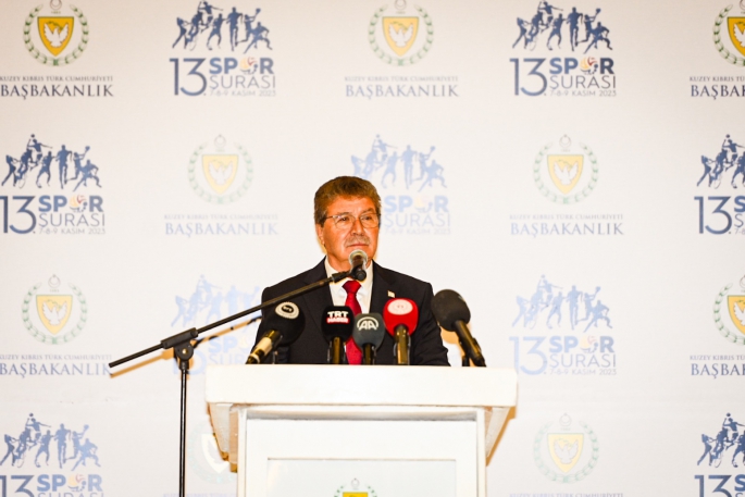  Başbakan Ünal Üstel, XIII. Spor Şurasının açılış töreninde konuştu