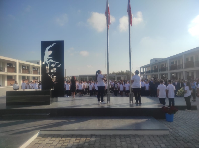 Çavuşoğlu Muharrem Döveç Ortaokulu açılış ve yeni eğitim-öğretim yılı başlama törenine katıldı