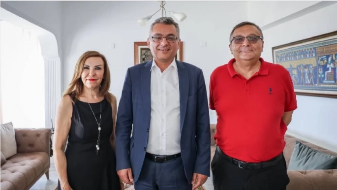 Cumhurbaşkanı adayı Erhürman, Dizdarlı çiftini ziyaret etti