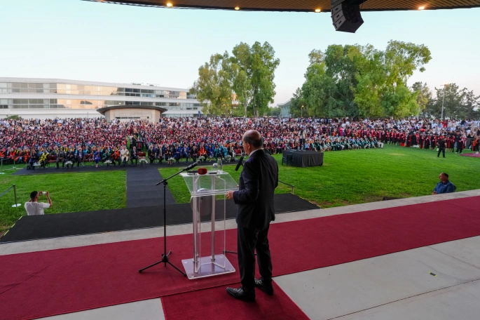 Cumhurbaşkanı Ersin Tatar, UKÜ’nün mezuniyet törenine katıldı