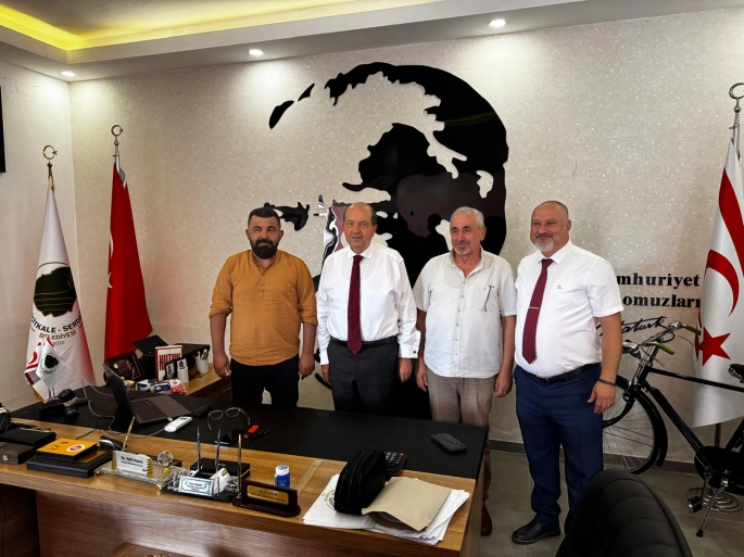 Cumhurbaşkanı Tatar, Geçitkale-Serdarlı Belediyesi’ni ziyaret etti