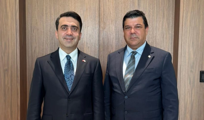 DAÜ Rektörü Kılıç, Yurtdışı Türkler ve Akraba Topluluklar Başkanı Turus ile bir araya geldi