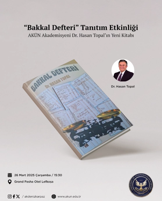 Dr. Hasan Topal’ın “Bakkal Kitabı” adlı kitabı çarşamba günü tanıtılacak