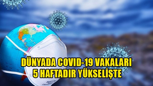 Dünyada COVID-19 vakaları 5 haftadır yükselişte