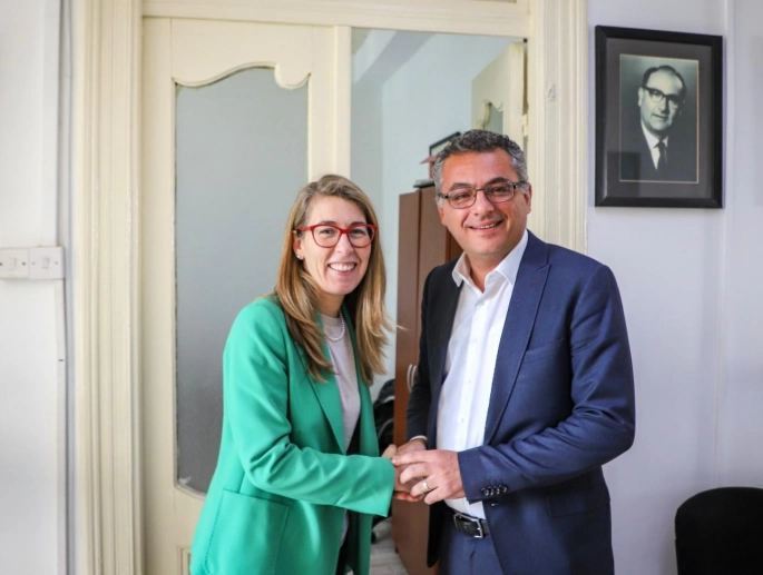 Erhürman, AB Yapısal Reform Destek Ofisi yetkililerini kabul etti