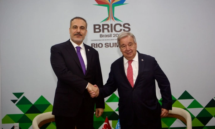  Fidan, Guterres ile görüştü… Görüşmede, Kıbrıs konusunda yapılacak gayriresmi toplantı da ele alındı