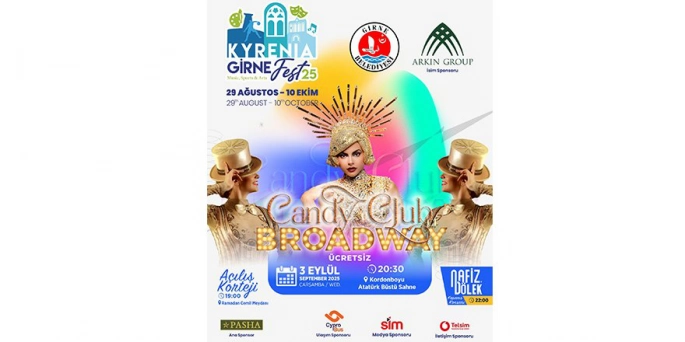 “Girne Arkın Group Fest 25’ resmi açılış korteji ve gösteriler bu akşam yapılacak