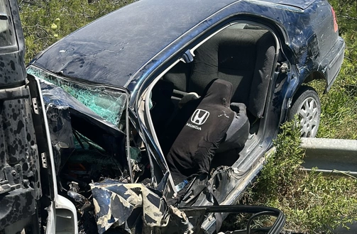  Girne -Değirmenlik ana yolunda kaza… İki yaralı