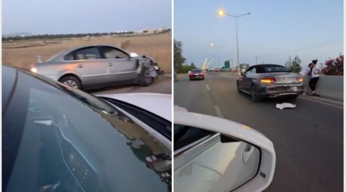 Girne-Lefkoşa ana yolunda meydana gelen zincirleme kazada 6 kişi yaralandı