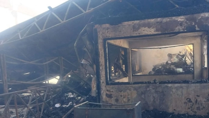 Gümrük ve Rüsumat Dairesi'ne ait antrepoda yangını çıkış nedeni kısa devre