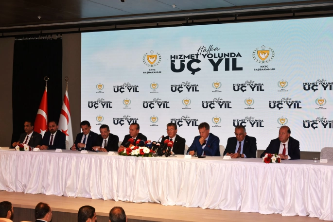  “Halka Hizmet Yolunda Üç Yıl” Basın Toplantısı...Başbakan Üstel: 