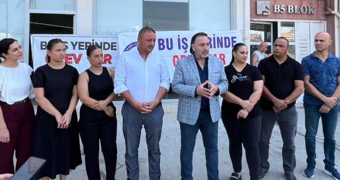  Kamu-Sen ve Ada-Sen, Sosyal Sigortalar Dairesi İskele şubesinde grevde