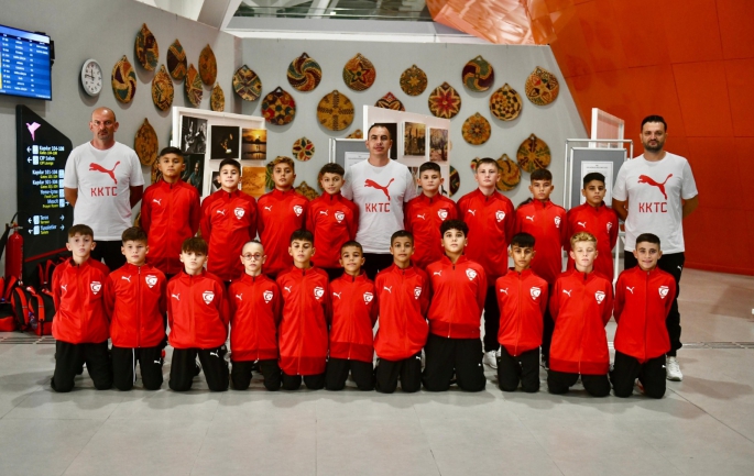 KKTC U12 Milli Takımı'nın Azerbaycan yolculuğu başladı
