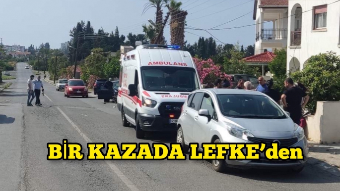 Lefke’de feci kaza 