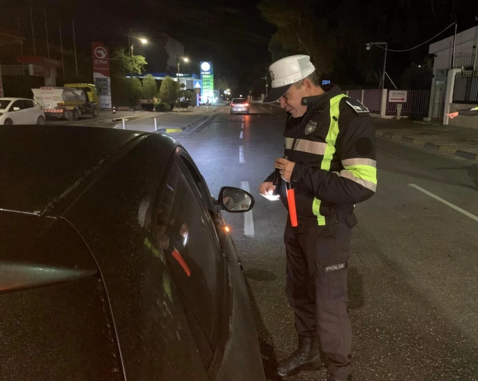 Lefkoşa ile İskele'de eş zamanlı asayiş ve trafik denetimi