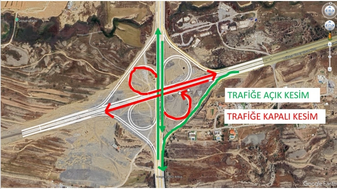 Lefkoşa Kuzey Çevre yolu Girne Köprülü Kavşağı'nda yol çalışması yapılacak