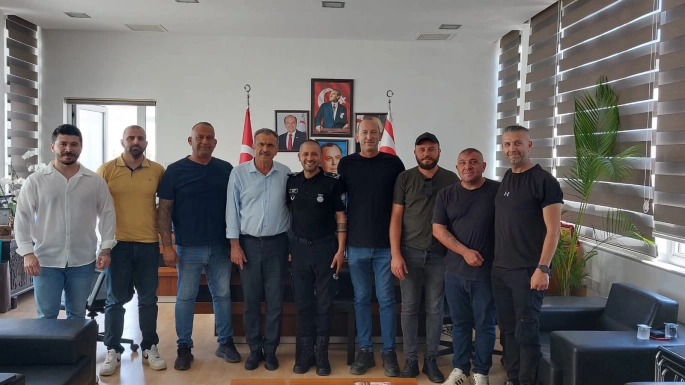 Mağusa Türk Genel İş Sendikası Yeni Yönetiminden Başkan Uluçay’a ziyaret