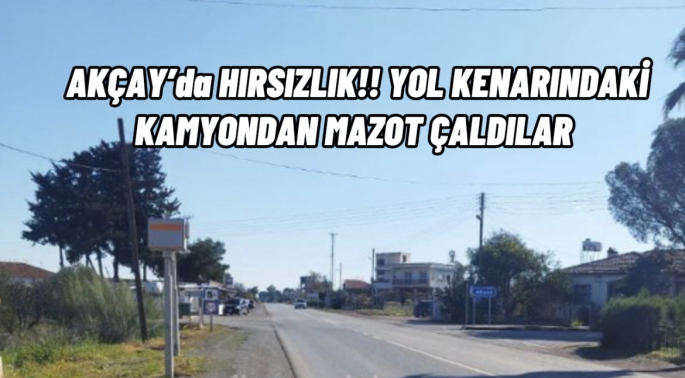 Mazot çalarken yakalandı ! 