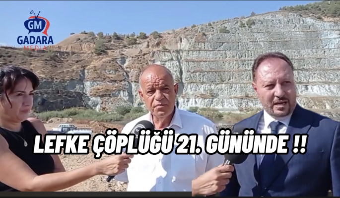 Öztürkler Lefke çöplüğünü yerinde inceledi 