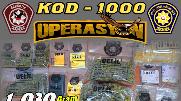  Polisten “Kod-1000” operasyonu… 580 gr hintkeneviri ile 450 gr kokain ele geçirildi, bir tutuklu