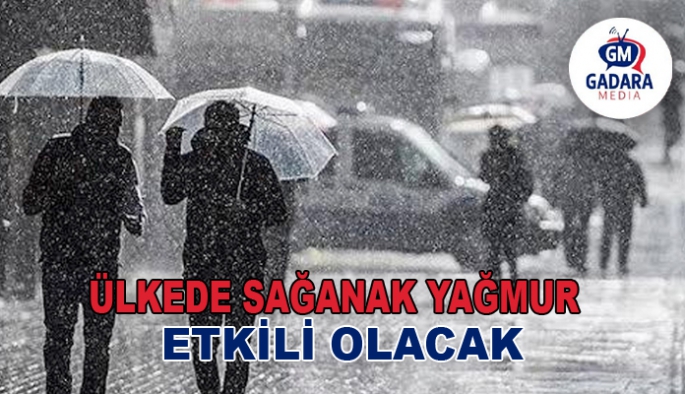 Sağanak yağmur geliyor!