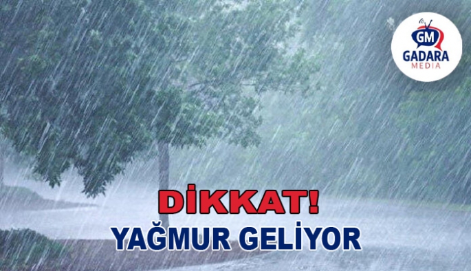 Sağanak yağmur geliyor!