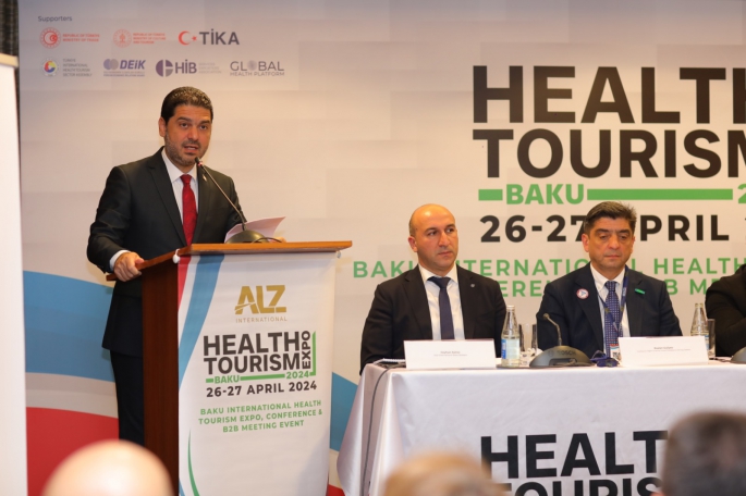  Savaşan, “Health Tourism Expo-Bakü” açılışında KKTC’yi temsilen konuşma yaptı