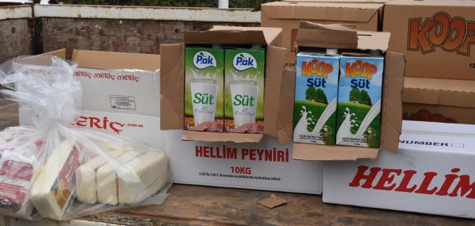SINIRÜSTÜ YAŞLI BAKIMEVİNE SÜT VE SÜT ÜRÜNLERİ BAĞIŞLANDI