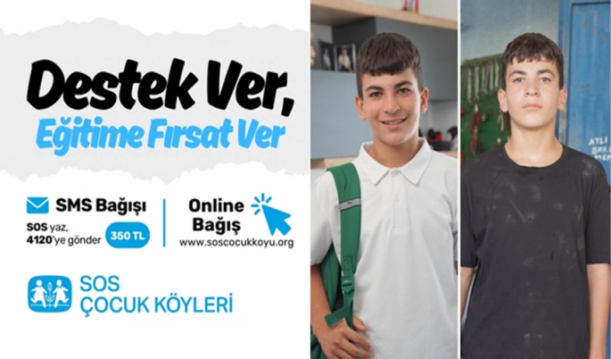 SOS Çocuk Köyü Derneği, Eğitime Destek Amacıyla Bağış Kampanyası Düzenledi