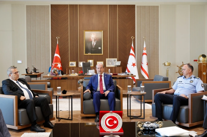 Tatar, Başsavcı Altıncık ve Polis Genel Müdür Vekili Adalıer’i kabul etti