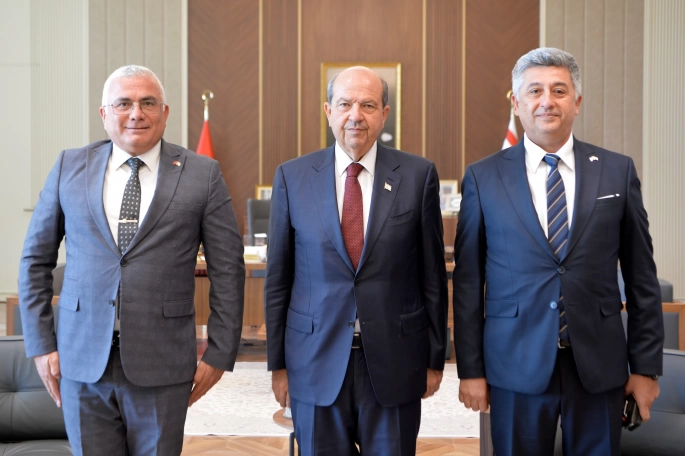  Tatar, veda ziyaretleri yapan Sivil Savunma Teşkilatı Başkanı Karaca’yı kabul etti