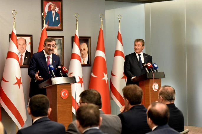  TC Cumhurbaşkanı Yardımcısı Yılmaz: “Rum kesiminin KKTC ekonomisine zarar verme çabalarına hiçbir şekilde kayıtsız kalınmayacak”