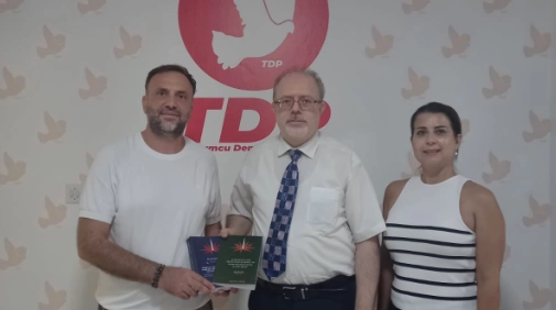  TDP Genel Başkanı Çeler, OKKÜ Mühendislik Fakültesi Dekanı Yrd. Doç. Dr. Ramiz’i kabul etti