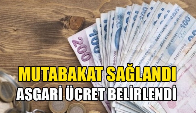 Yeni asgari ücret belli oldu 